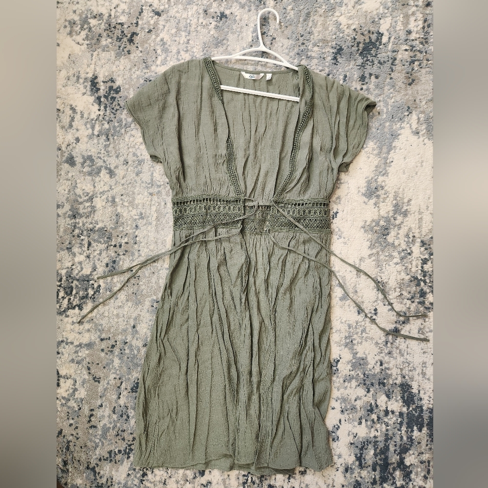Green Boho Beach Cover Up